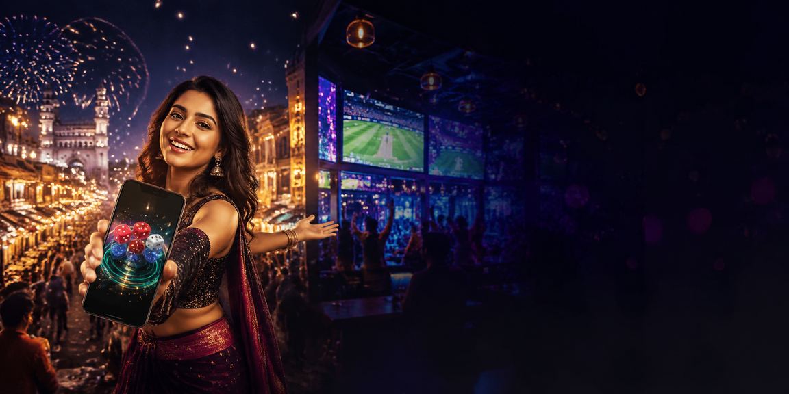 Indian cricket fan using mobile for online betting
