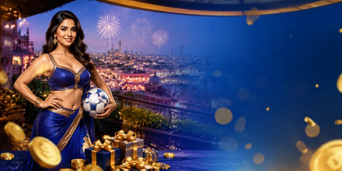 Football betting with local blue-gold traditional colors
